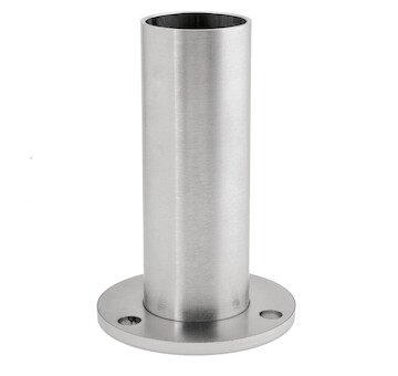 Podstava kulatého dřevěného sloupku pr.42,4mm, aisi304, brus