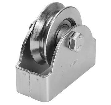 Pojezdové kolečko s držákem pr.90mm, profil V