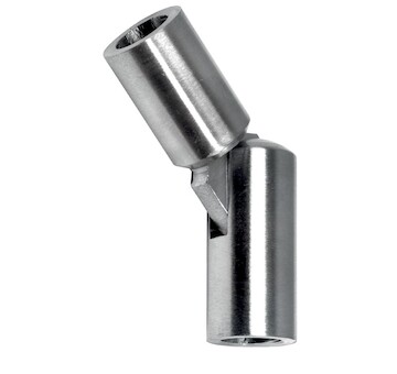 Spojka prutové výplně pr.18mm,nastavitelné 90° - 180°, aisi304, brus