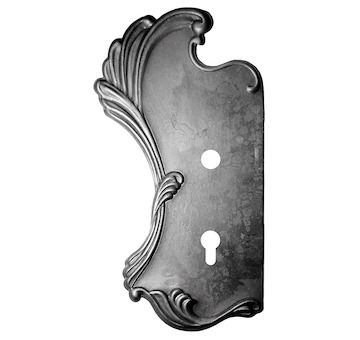 Štítek levý 330x172x2mm rozteč 90mm