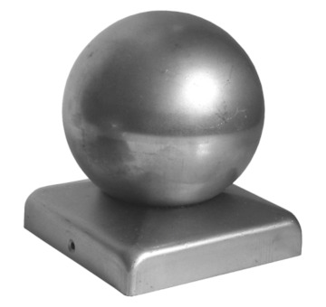 Víčko s koulí 80x80mm koule pr.80mm