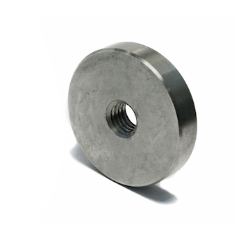 Vymezovací podložka bodového držáku skla průměr 30x4mm se závitem,aisi304, brus