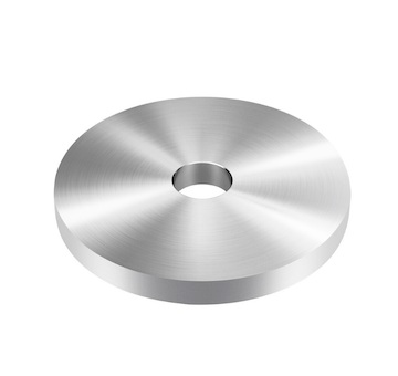 Vymezovací podložka bodového držáku skla průměr 50x5mm,aisi304, brus