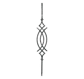 Výplň kovaná 12x12mm 950x145mm