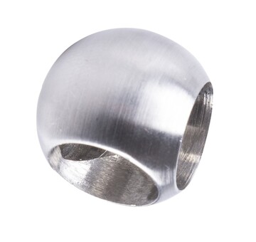 Zakončení prutové výplně 20mm, otvor pr.12mm, rohové, aisi304, brus
