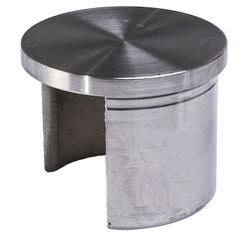 Záslepka madla na trubku pr.42.4mm, aisi304, brus