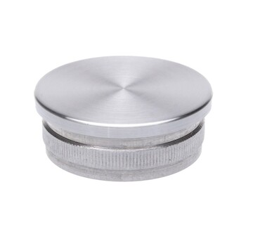 Záslepka plochá na trubku pr.42.4mm, aisi304, brus