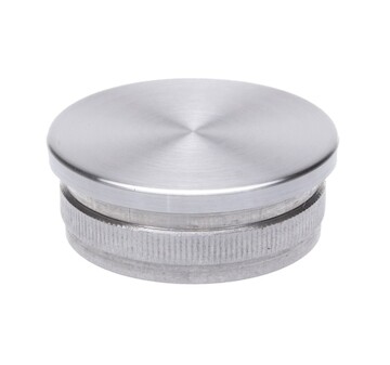 Záslepka plochá na trubku pr.48.3mm, aisi304, brus