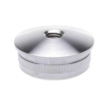 Záslepka vypouklá na trubku pr.42.4mm, M8, aisi304, brus