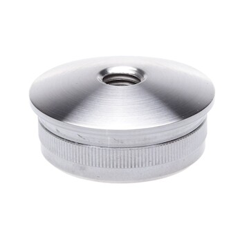 Záslepka vypouklá na trubku pr.48.3mm, M8, aisi304, brus