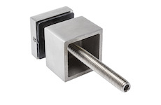 Bodový držák skla 40x40mm - sklo 8-21.52mm,aisi304,na jekl, brus