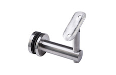 Držák madla na trubku pr.42.4mm,kotvení na sklo 10-30mm, nastavitelný, aisi304, brus