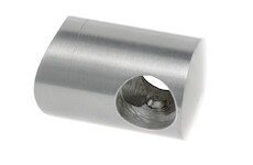 Držák prutové výplně koncový levý pro prut 10mm,aisi304, na trubku 42.4, brus