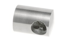Držák prutové výplně koncový levý pro prut 12mm,aisi304, na jekl, lesk