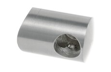 Držák prutové výplně koncový levý pro prut 12mm,aisi304, na trubku 42.4, lesk