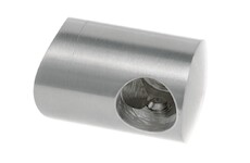 Držák prutové výplně koncový levý pro prut 16mm,aisi304, na trubku 42.4, brus