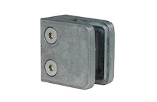 Držák skla 45x45x26mm, sklo 6-10.76mm - pozink, na jekl, bez povrchové upravy