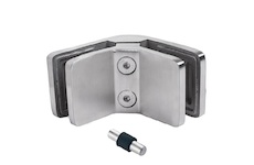 Držák skla 90° 72x45x30mm s kolíkem, sklo 6-12.76mm - aisi304, brus