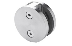 Držák skla dvoustraný pr. 60mm, sklo 8-12.76mm - aisi304,na trubku 42,4, brus