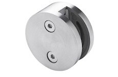 Držák skla jednostraný pr. 60mm, sklo 8-12.76mm - aisi304,na jekl, brus