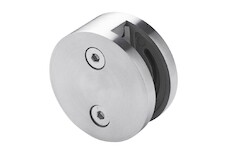 Držák skla jednostraný pr. 60mm, sklo 8-12.76mm - aisi304,na trubku 42,4, brus
