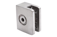 Držák skla s bočním uchycením 50x60x28mm, sklo 8-10.38mm - aisi316, na jekl, brus