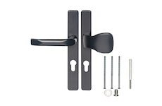 Komplet kovaní klika+koule rozteč 72mm antracit