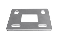 Kotvící příruba 100x100 mm, díra 40x40mm, aisi304, bez povrchové úpravy