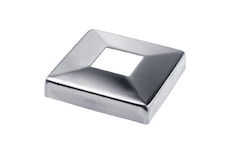 Krytka sloupku 108x108mm, díra 40x40mm, aisi 316, brus