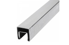 Madlo U 40x40mm, délka 5000mm,pro sklo 8-21,52mm, aisi 304, brus