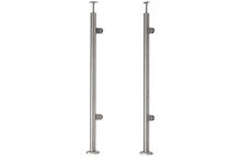 Sloupek pravý pr.42,4x1060mm, pro skleněnou výplň 6-10.76mm, pro madlo pr.42,4mm, aisi 304, brus