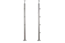 Sloupek středový pr.42,4x1060mm, pro prutovou výplň pr.12mm, pro madlo pr.42,4mm, aisi 304, brus