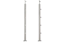 Sloupek středový pr.42,4x1060mm, pro prutovou výplň pr.12mm, pro madlo pr.42,4mm, aisi 304, lesk