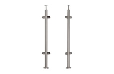 Sloupek středový pr.42,4x1060mm, pro skleněnou výplň 6-10.76mm, pro madlo pr.42,4mm, aisi 304, brus