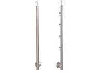 Sloupek středový pr.42,4x1130mm, boční uchycení, pro prutovou výplň pr.12mm, pro madlo pr.42,4mm, aisi 304, brus