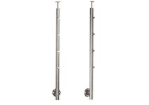 Sloupek středový pr.42,4x1130mm,boční uchycení, pro prutovou výplň pr.12mm, pro madlo pr.42,4mm, aisi 304, brus