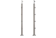 Sloupek středový pr.42,4x960mm, pro prutovou výplň pr.12mm, pro madlo pr.42,4mm, aisi 304, brus