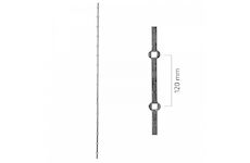 Tyč probíjená 12x12mm,délka 2m