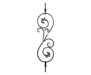 Tyčka s ornamentem 12x12/950x240mm