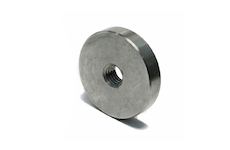 Vymezovací podložka bodového držáku skla průměr 30x4mm se závitem,aisi304, brus
