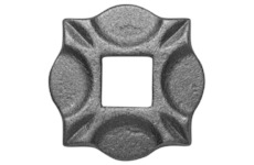 Zákrytka čtvercová 100x100mm díra-30x30mm
