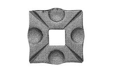 Zákrytka čtvercová 70x70mm díra-21x21mmm
