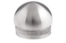 Záslepka půlkulatá na trubku pr.42.4mm, aisi304, brus