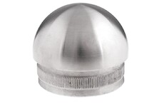 Záslepka půlkulatá na trubku pr.48.3mm, aisi304, brus
