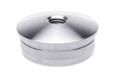 Záslepka vypouklá na trubku pr.48.3mm, M8, aisi304, brus